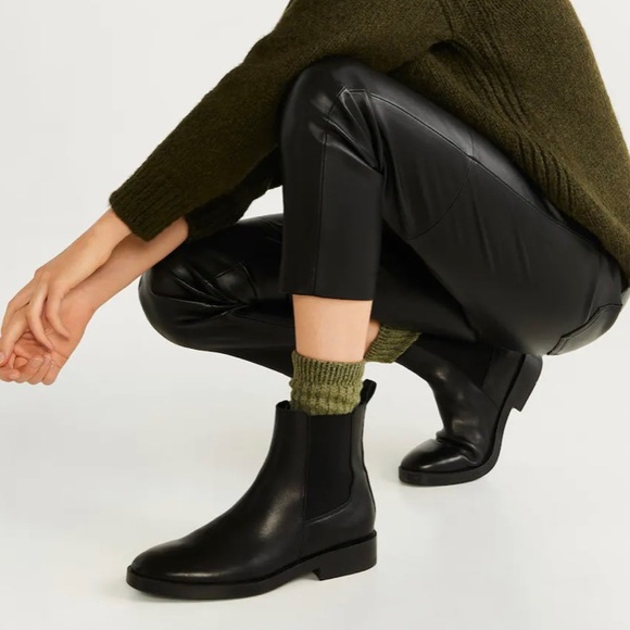 Mango | Shoes | Mango Leather Chelsea Boots | Poshmark